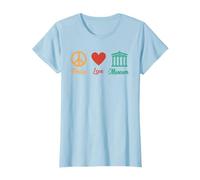 Peace Love Museum | Art | Museum Curator Conservator T-Shirt