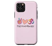 Peace Love Namaste Mandala OM Sign Yoga Lover Hippie Soul Case for iPhone 11 Pro