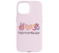 Peace Love Namaste Mandala OM Sign Yoga Lover Hippie Soul Case for iPhone 15