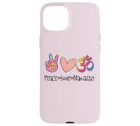 Peace Love Namaste Mandala OM Sign Yoga Lover Hippie Soul Case for iPhone 15 Plus