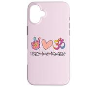Peace Love Namaste Mandala OM Sign Yoga Lover Hippie Soul Case for iPhone 16 Plus