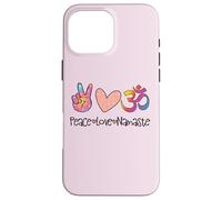 Peace Love Namaste Mandala OM Sign Yoga Lover Hippie Soul Case for iPhone 16 Pro Max