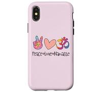 Peace Love Namaste Mandala OM Sign Yoga Lover Hippie Soul Case for iPhone X/XS