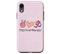 Peace Love Namaste Mandala OM Sign Yoga Lover Hippie Soul Case for iPhone XR
