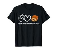 Peace, Love Pain Au Chocolat Retro Pain Au Chocolat Lover T-Shirt