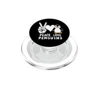 Peace Love Penguins Aquatic Animal Penguin PopSockets PopGrip for MagSafe