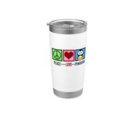 Peace Love Penguins Cute Stainless Steel Insulated Tumbler