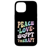 PEACE LOVE Physical THERAPY Crew PT Therapist Squad PTA OT Case for iPhone 15