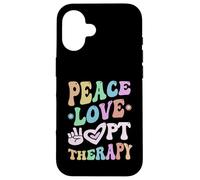 PEACE LOVE Physical THERAPY Crew PT Therapist Squad PTA OT Case for iPhone 16