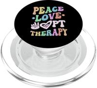 PEACE LOVE Physical THERAPY Crew PT Therapist Squad PTA OT PopSockets PopGrip for MagSafe