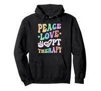 PEACE LOVE Physical THERAPY Crew PT Therapist Squad PTA OT Pullover Hoodie