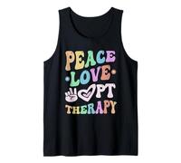 Peace Love Physical Therapy Crew PT Therapist Squad PTA OT Tank Top
