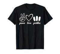 Peace Love Pickles Funny Pickles Lover Pickling T-Shirt