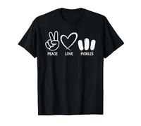 Peace Love Pickles Funny Pickles Lover Pickling T-Shirt