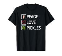 Peace Love Pickles Funny Pickles Lover Pickling T-Shirt