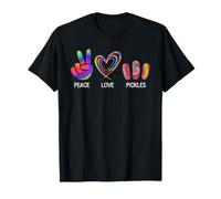 Peace Love Pickles Tie Dye Pickles Lover Pickling T-Shirt
