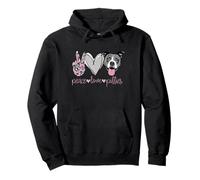 Peace love pit bulls Pullover Hoodie