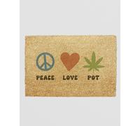 Peace Love Pot Doormat (60 x 40cm)