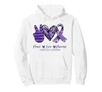 Peace Love Preemie Neonatal Prematurity Awareness 2021 Pullover Hoodie