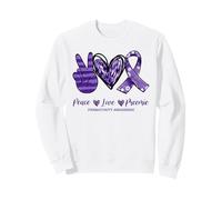 Peace Love Preemie Neonatal Prematurity Awareness 2021 Sweatshirt