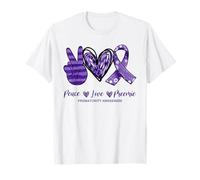 Peace Love Preemie Neonatal Prematurity Awareness 2021 T-Shirt