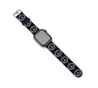 Peace Love Pride Transgender Flag Watch Bands Silicone Sport Bands Replacement Strap Wristbands Compatible with Apple Watch 38mm/40mm