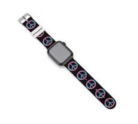 Peace Love Pride Transgender Flag Watch Bands Silicone Sport Bands Replacement Strap Wristbands Compatible with Apple Watch 38mm/40mm