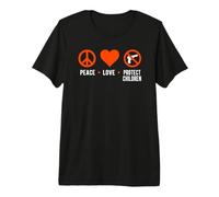 Peace Love Protect Children End Gun Violence Premium T-Shirt