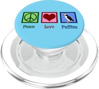Peace Love Puffins Cute Puffin PopSockets PopGrip for MagSafe