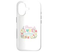 Peace Love Quilting Heart Patchwork Sewing Needle Thread Case for iPhone 17