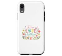 Peace Love Quilting Heart Patchwork Sewing Needle Thread Case for iPhone XR