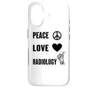 Peace Love Radiology X-Ray Tech Radiologist Medical Imaging Case for iPhone 17