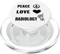 Peace Love Radiology X-Ray Tech Radiologist Medical Imaging PopSockets PopGrip for MagSafe