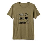 Peace Love Radiology X-Ray Tech Radiologist Medical Imaging Premium T-Shirt