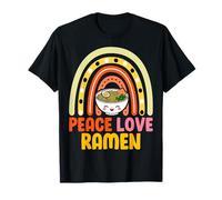 Peace Love Ramen - Boho Rainbow Ramen Noodles Lover Gifts T-Shirt