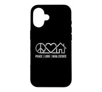 Peace Love Real Estate Realtor Agent Case for iPhone 16