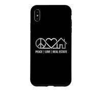 Peace Love Real Estate Realtor Agent Case for iPhone XS Max