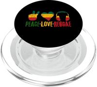 Peace Love Reggae Music Rastafarian Roots Rasta Reggae Pride PopSockets PopGrip for MagSafe