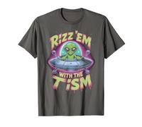 Peace Love RIZZ EM with TISM Alien Autism Advocate Empathy T-Shirt