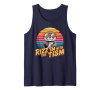 Peace Love RIZZ EM with TISM Otter Autism Advocate Patience Tank Top
