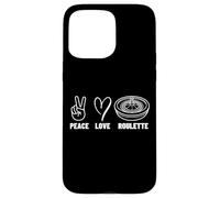 Peace Love Roulette Men Women Casino Funny Roulette Case for iPhone 15 Pro Max