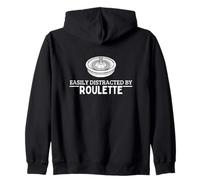 Peace Love Roulette Men Women Casino Funny Roulette Zip Hoodie