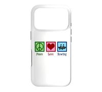 Peace Love Rowing Crew Team Case for iPhone 17 Pro