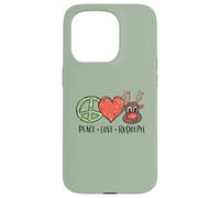 Peace Love & Rudolph Reindeer Christmas Xmas Kids Girls Case for iPhone 15 Pro