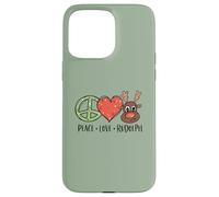 Peace Love & Rudolph Reindeer Christmas Xmas Kids Girls Case for iPhone 15 Pro Max