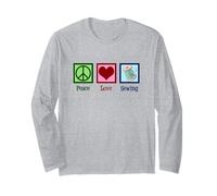 Peace Love Sewing Cute Seamstress Long Sleeve T-Shirt