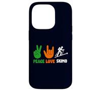 Peace Love Skimo Ski Mountaineering Uphill Crew Racing Life Case for iPhone 14 Pro