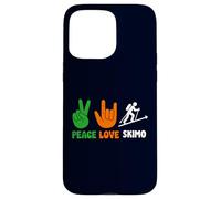 Peace Love Skimo Ski Mountaineering Uphill Crew Racing Life Case for iPhone 15 Pro Max