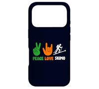 Peace Love Skimo Ski Mountaineering Uphill Crew Racing Life Case for iPhone 17 Pro