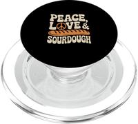 Peace Love Sourdough Starter Baker PopSockets PopGrip for MagSafe